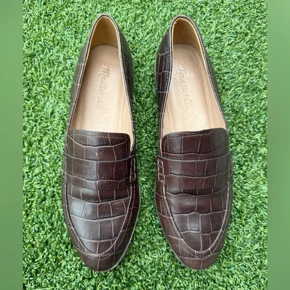 Madewell | Shoes | Madewell The Alex Loafer In Croc Embossed  display picture 1